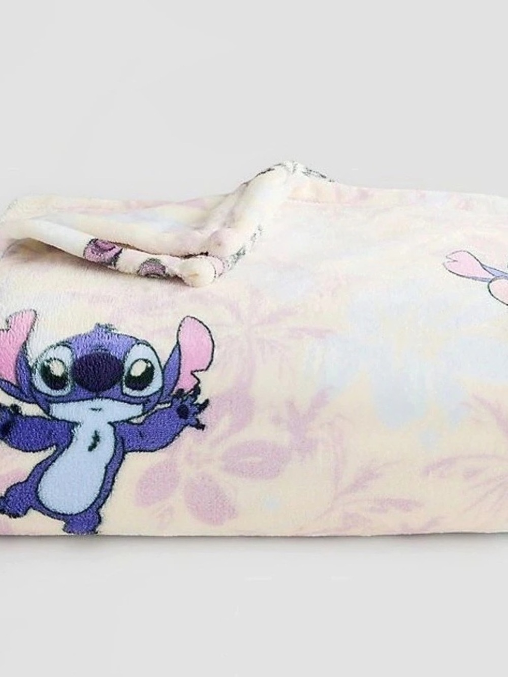 Disney Stitch Plush Throw Pink & Blue NWT